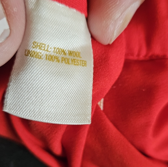 Kate Spade Dark Orange Knee Length Pleated Skirt Size 8 100% Wool - Picture 7 of 8